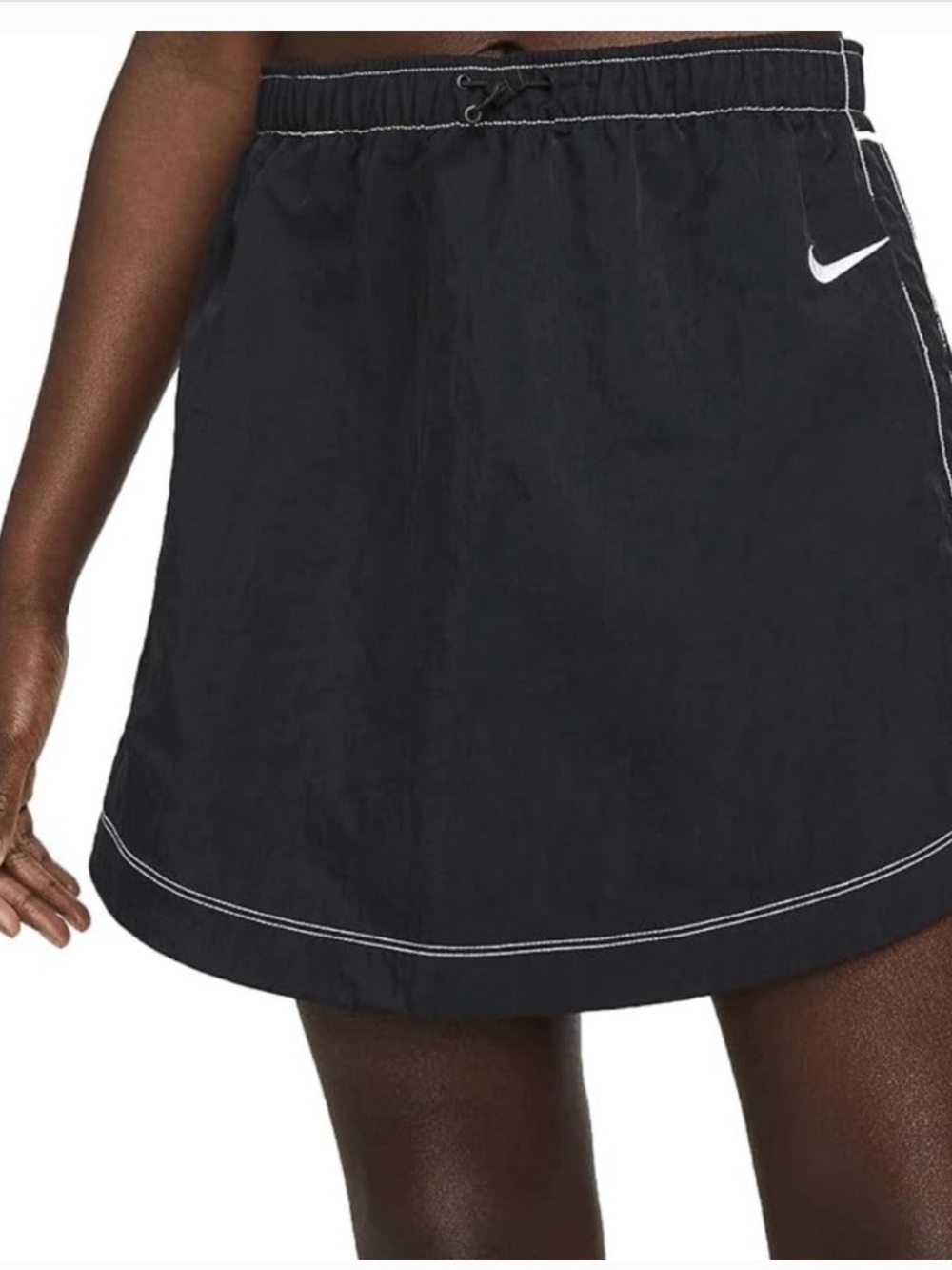 Nike Black Athletic Skort with White Stitching